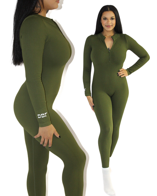 So Snatched Bodysuit Green