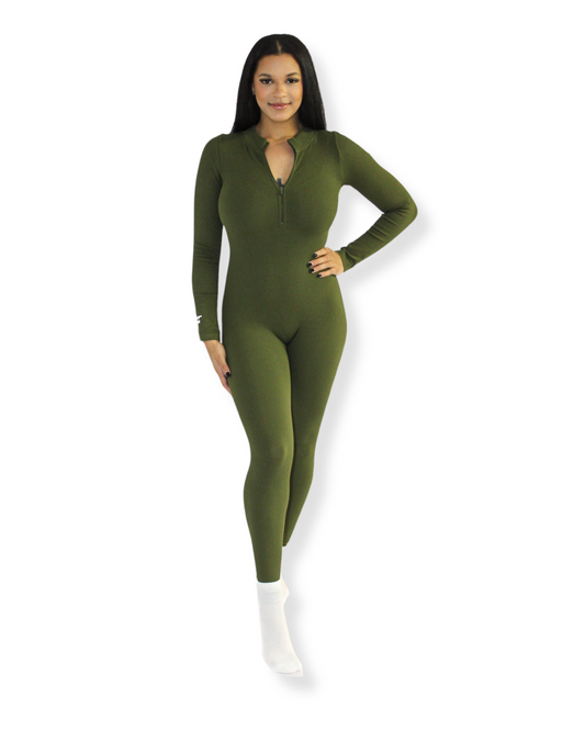 So Snatched Bodysuit Green