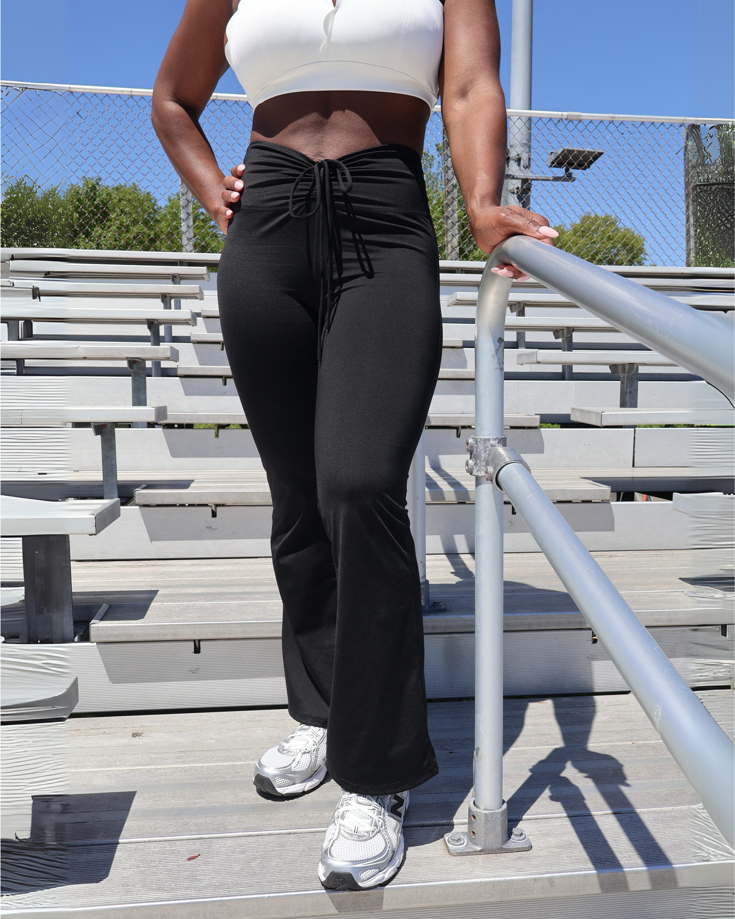V Tie Yoga Pants